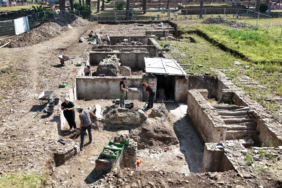 Foto dell’area di scavo